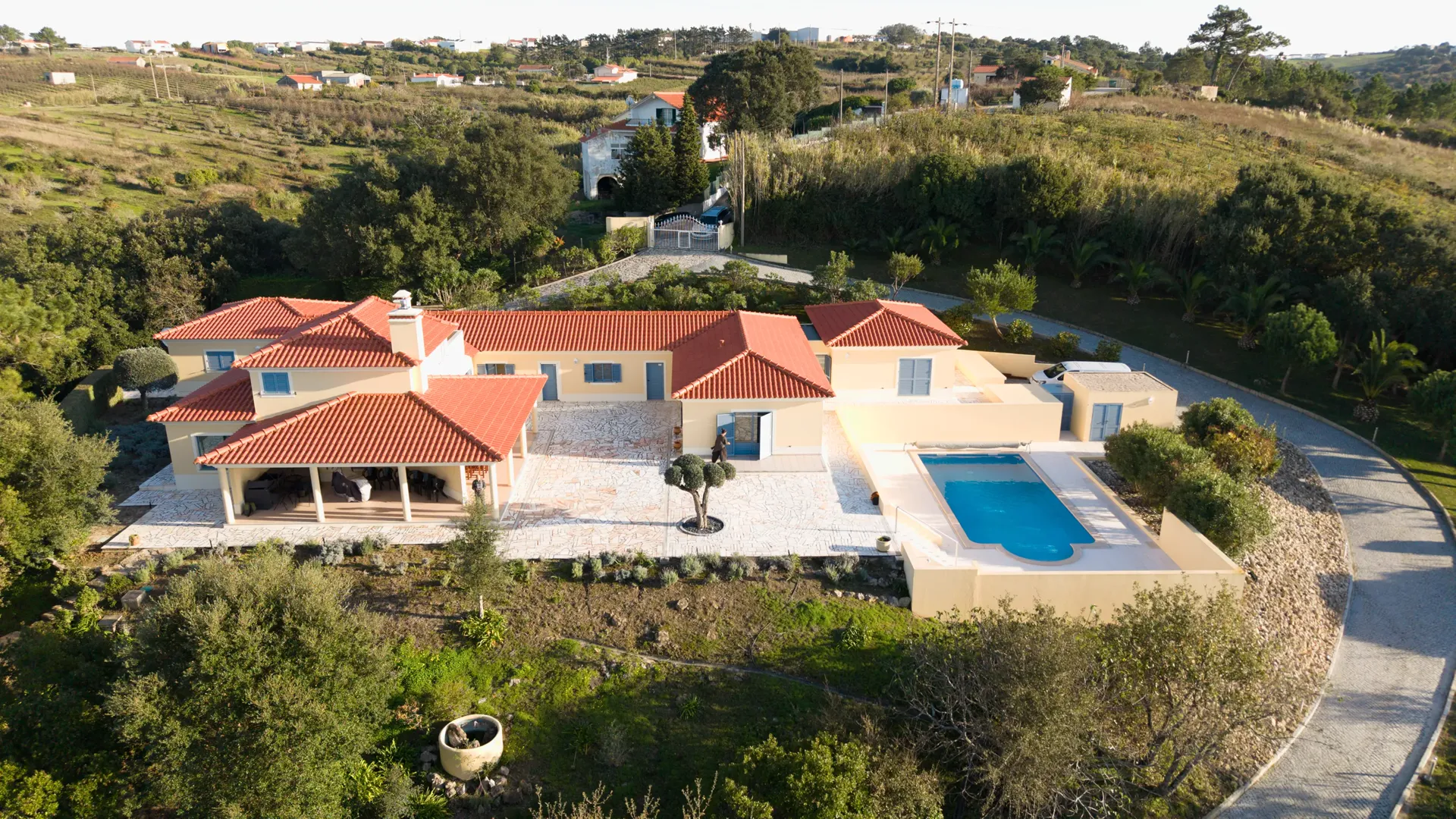 Exterior de villa de luxo em Óbidos, Costa de Prata, Portugal